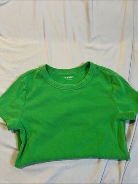 Old Navy Green Short-Sleeve Crewneck Tee